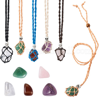 Наборы для изготовления ожерелья с подвесками своими руками DIY-FW0001-05-1