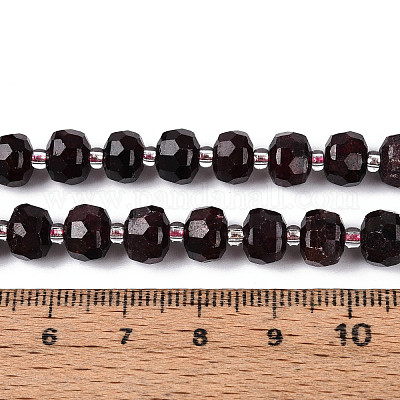 Гранат природный бисер нитей G-N327-08A-03-1