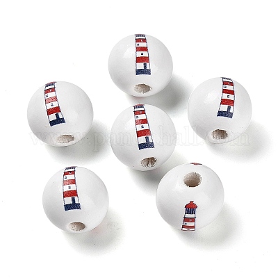 Европейский бисер из натурального дерева WOOD-S059-01F-1