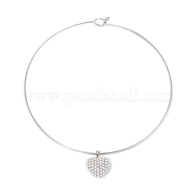 Латунное ожерелье с имитацией жемчуга АБС BJEW-Q350-05C-P-1