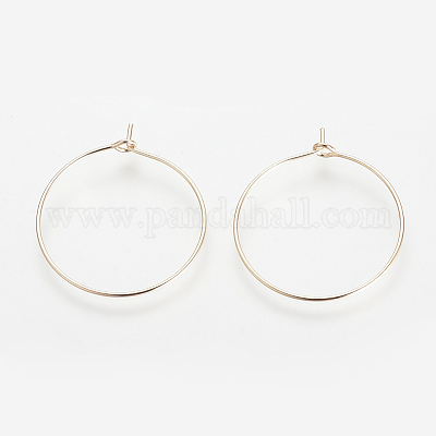 Латунные серьги обруча X-KK-S327-10KC-1