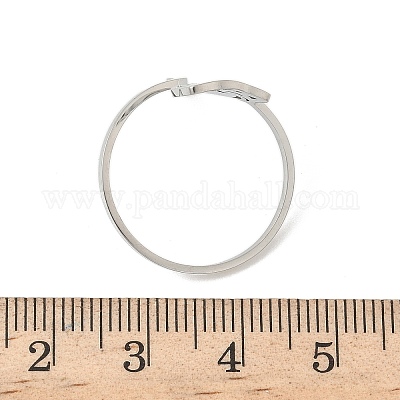 Кольца-манжеты из нержавеющей стали 304 для женщин RJEW-F195-02P-1