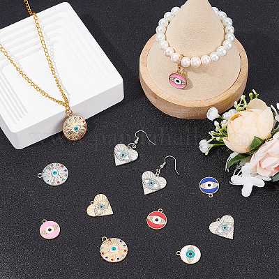 32 шт. 8 стильные подвески из эмалированного сплава с покрытием FIND-FH0005-06-1