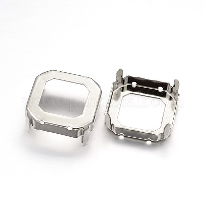 Квадратные латунные пришивные настройки X-KK-N0084-06-23x23-1