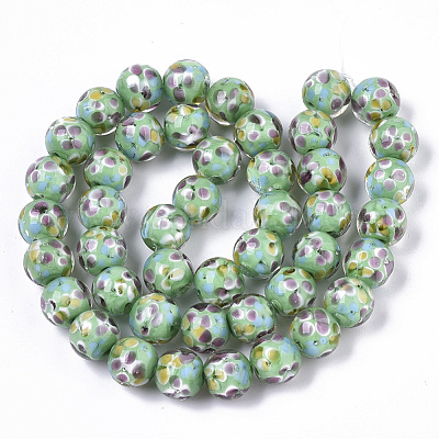 Бусы лэмпворк ручной работы LAMP-T007-04H-1