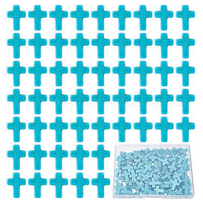 Wholesale SUNNYCLUE 4Strands Synthetic Turquoise Beads Strands 