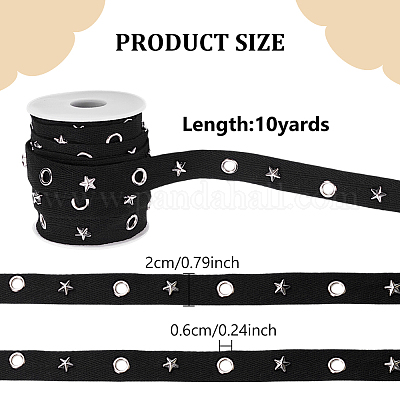 10 ярд хлопчатобумажных лент с люверсами OCOR-WR0001-54-1