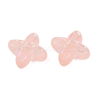 Матовые прозрачные акриловые бусины OACR-P029-09B-02-1