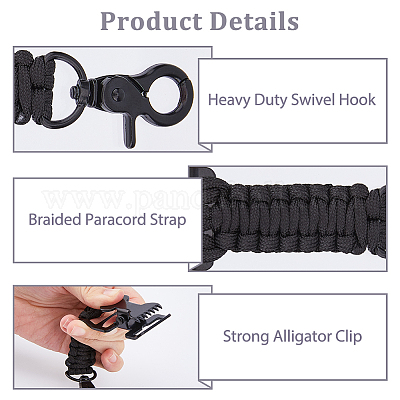 2 шт. зажим из полиэфирного волокна и железной оплетки&nbsp;AJEW-FH0005-39B-1