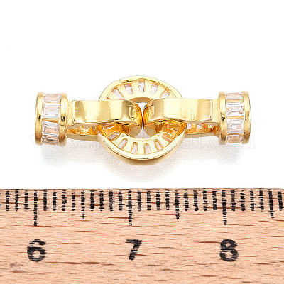 925 серебряная застежка с микропаве из прозрачного кубического циркония STER-T008-07G-1