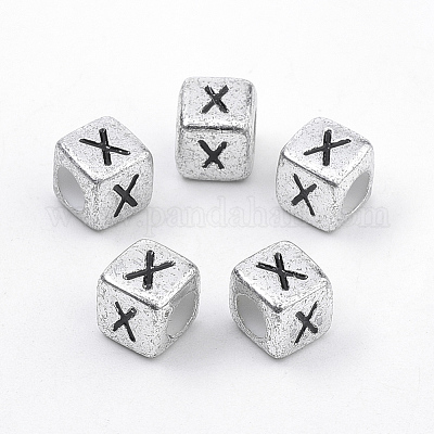Perles acryliques plaqués&nbsp;PB43C9308-X-1