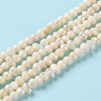 Нити из натурального культивированного пресноводного жемчуга PEAR-E018-46-1