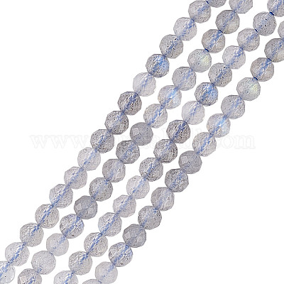 2 нити натуральных бусин лабрадорита нити G-GO0001-65-1