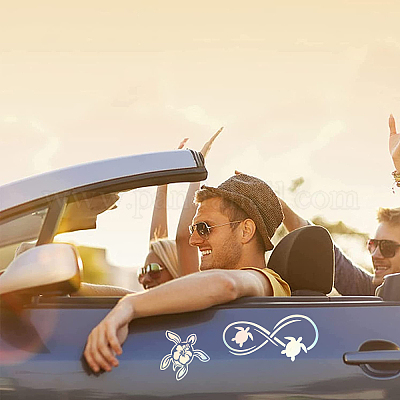 8 лист 4 стильных водонепроницаемых самоклеящихся наклеек для животных в виде черепахи и лазера бесконечности STIC-GF0001-01C-1