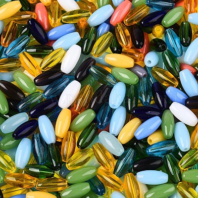 Стеклянные бусины прозрачных цветов SEED-T007-16M-1