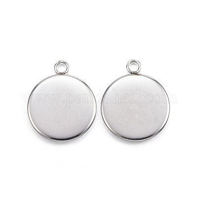 Подвеска-кабошон из нержавеющей стали 304 X-STAS-G127-13-12mm-P-1