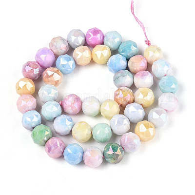 Антикоррозийные гальванические стеклянные бусины GLAA-N010-10mm-02-1