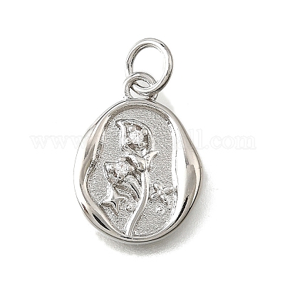 Латунные микро проложить кубического циркония подвески KK-V007-009P-01-1