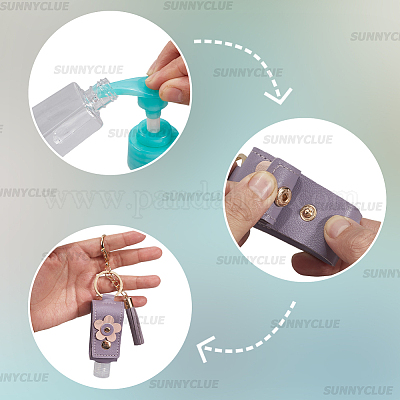 6 шт. 6 цвета или настольные пустые дорожные брелки для бутылок KEYC-SC0001-57A-1
