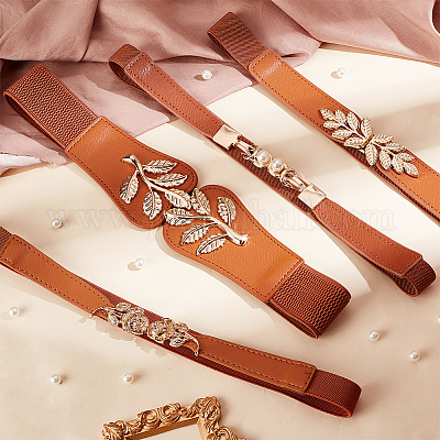 4 шт. 4-х стильный эластичный ремень-цепочка из искусственной кожи AJEW-GA0006-22A-1