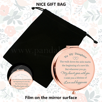 1 шт. зеркало из нержавеющей стали для персонализации DIY-CN0002-16H-1