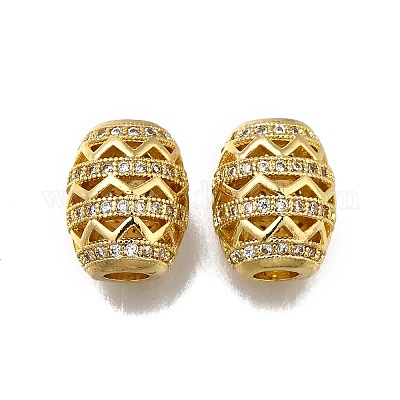 Латунные микропаве из прозрачного кубического циркония ZIRC-I070-049G-1