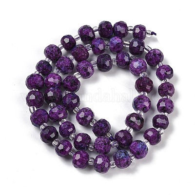 Нити бусин из натуральной кунжутной яшмы G-H057-A21-03-1