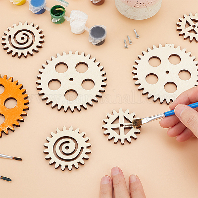 Незаконченные деревянные шестерни AJEW-OC0004-28-1