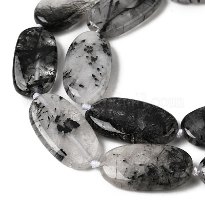 Натуральный турмалированный кварц / черный рутиловый кварц&nbsp;G-D365-C02-1