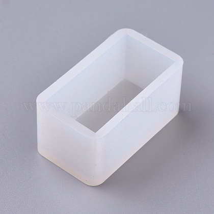 シリコンモールド レジン型 UVレジン用 エポキシ樹脂ジュエリー作り 直方体の ホワイト 6個 セット
