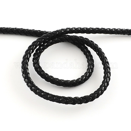 Braided PU Leather Cord LC-Q008-01-1