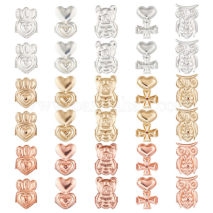 15 пара латунных фрикционных гаек-ушей 15-х видов KK-AR0002-92-1