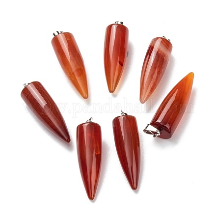 Natural Red Agate Pendants G-D040-01P-B02-1