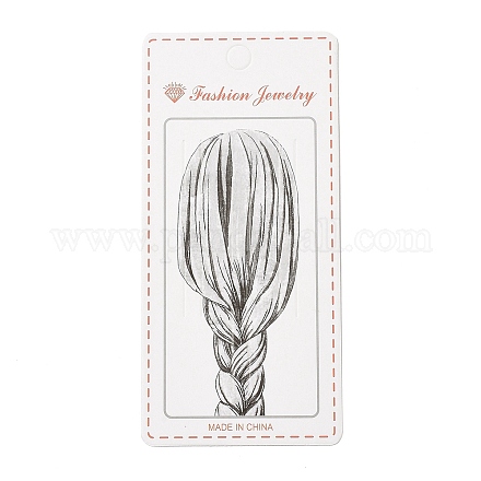Tarjetas de exhibición de pinzas para el cabello rectangulares CDIS-P007-N01-1