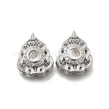 Латунные стеклянные бусины KK-M318-40P-01-1