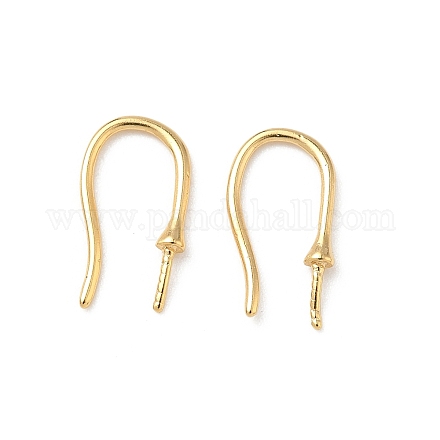 Латунные крючки для сережек KK-H083-03G-1