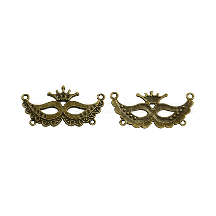 Bases de rhinestone de aleación de mascarada máscara componente araña de estilo tibetano TIBE-Q035-043AB-NR-1