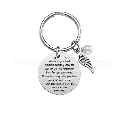 Stainless Steel Keychain KEYC-WH0022-018-1