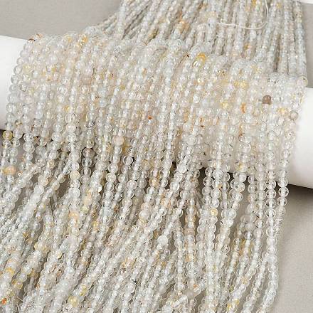 Бусины из натурального белого топаза G-RM241221-C21-1