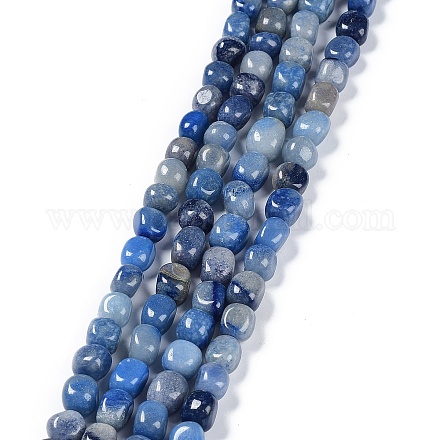Natural Blue Aventurine Beads Strands G-C038-02D-1