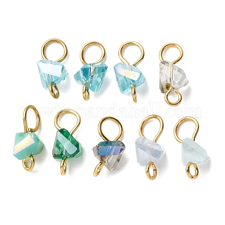 Подвески-соединители с треугольными звеньями из гальванического стекла PALLOY-JF04411-1