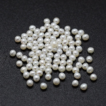 Natur kultivierten Süßwasser Perlen PEAR-K004-47F-1