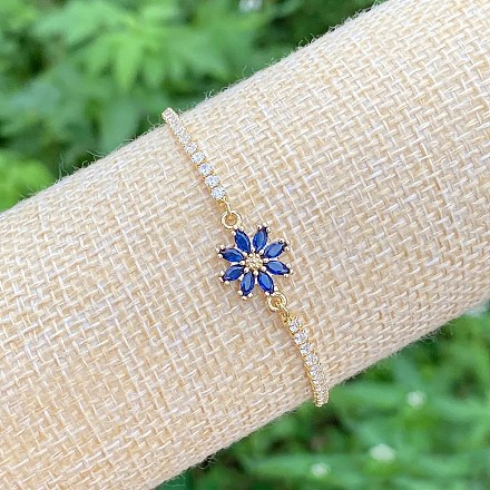 Латунь микро проложить кубический цирконий слайдер браслеты FS-WG61F73-05-1