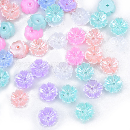 Tappi di perle di perle imitazione resina RESI-N036-02A-1