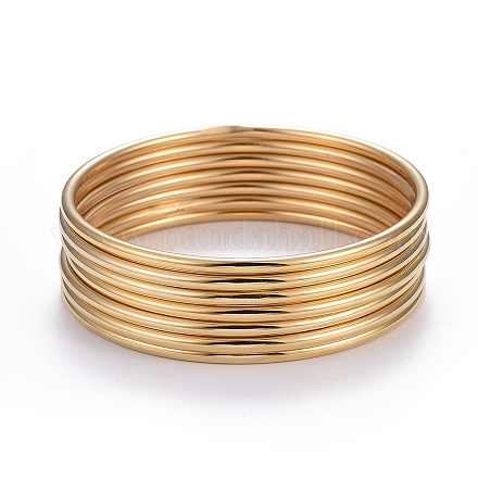Mode 304 ensembles de bracelets bouddhistes en acier inoxydable X-BJEW-L664-022B-G-1