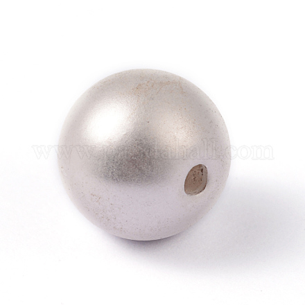 Round Alloy Beads PALLOY-ZN818-10mm-S-RS-1