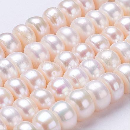 Fili di perle di perle d'acqua dolce coltivate naturali PEAR-P002-31-1