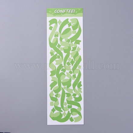 Листы декоративных наклеек с ленточным узором DIY-L037-F01-1