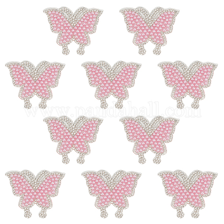 10 шт. бабочка со стразами для горячей фиксации&nbsp;PATC-DR0001-04A-1