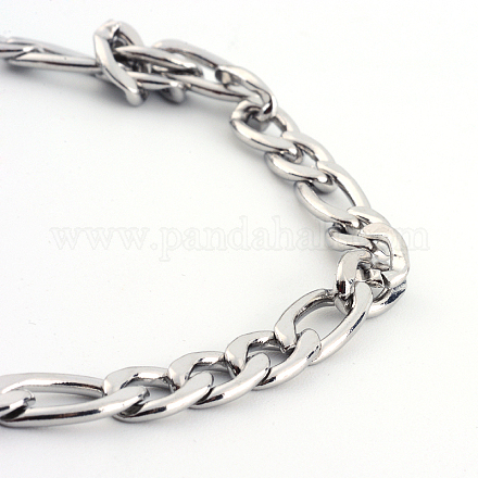 304 Stainless Steel Figaro Chains  Necklaces NJEW-R063-24P-1